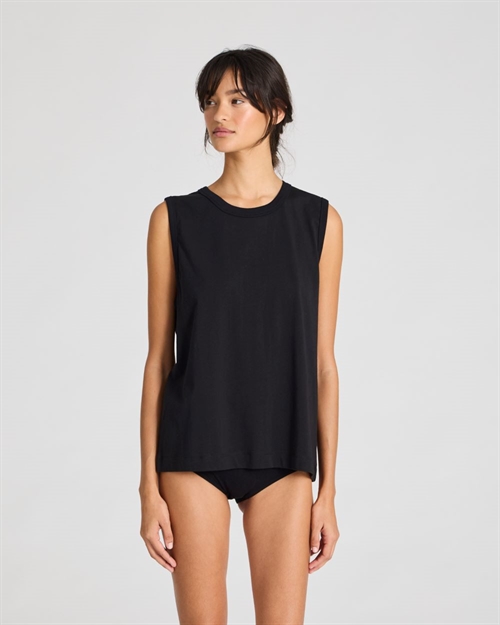 GAI + LISVA GENNY S'LESS COTTON SINGLE JERSEY TOP BLACK